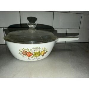 Vintage CORNING WARE LA SAUGE, P-81-B SAUCE PAN W/ LID, 1 PINT